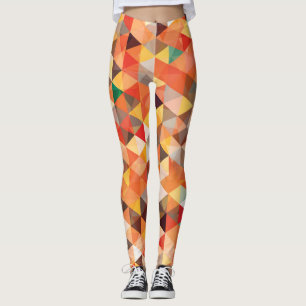 Abstract driehoek geometrisch naadloos patroon leggings