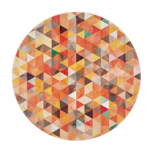 Abstract driehoek geometrisch naadloos patroon snijplank (Voorkant)