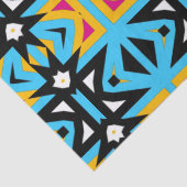 Abstract driehoek kleurig mozaïekpatroon tissuepapier (Detail)