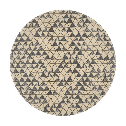 Abstract Driehoekpatroon. Snijplank (Voorkant)