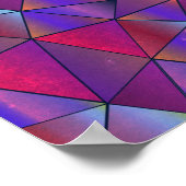 Abstract driehoeksontwerp poster (Hoek)