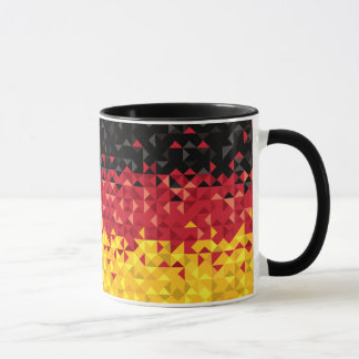 Abstract-Duitse vlag, Duitse kleuren, poolkunst Mok