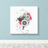 Abstract Eagle Wrapped Canvas Afdruk (Insitu (Houten vloer))