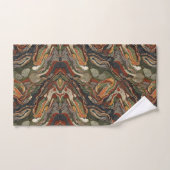 Abstract Earth Tone Swirl Pattern (Serviette à main)