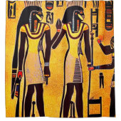 Abstract Egyptisch Hieroglyphs Shower Curtain Douchegordijn (Voorkant)