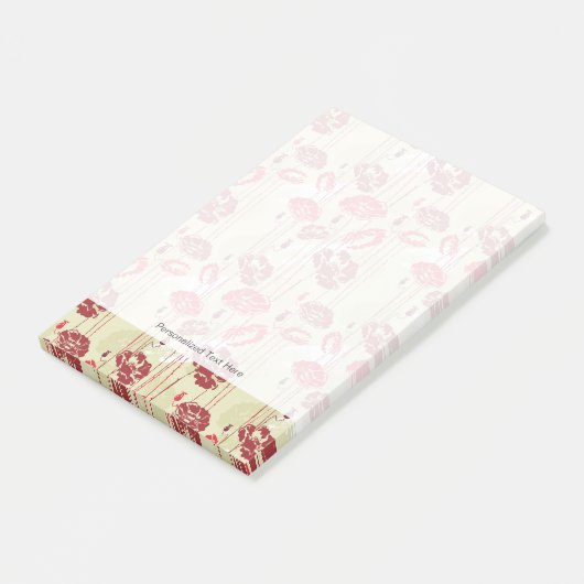 Abstract Elegance florale patroon 2 Post-it® Notes (Schuin)