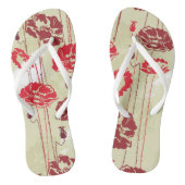 Abstract Elegance florale patroon 2 Teenslippers (Voetbed)