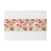 Abstract Elegance florale patroon 2 Uitnodigingen Wikkel (Achterkant Voorbeeld)