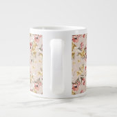 Abstract Elegance florale patroon 3 Jumbo Mok (Achterkant)