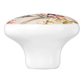 Abstract Elegance florale patroon 3 Keramische Knop (Zijkant)