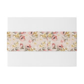 Abstract Elegance florale patroon 3 Uitnodigingen Wikkel (Achterkant Voorbeeld)