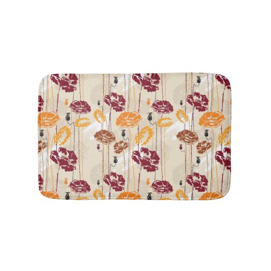 Abstract Elegance florale patroon 4 Badmat (Voorkant)