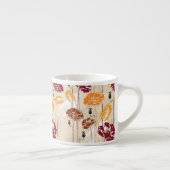 Abstract Elegance florale patroon 4 Espresso Kop (Rechts)