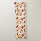 Abstract Elegance florale patroon 4 Lichaamskussen (Voorkant Verticaal)