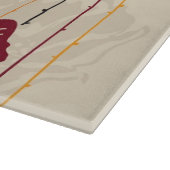 Abstract Elegance florale patroon 4 Snijplank (Hoek)