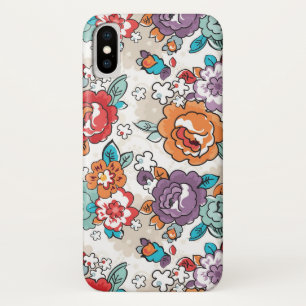 Abstract Elegance floreel patroon 5 iPhone X Hoesje