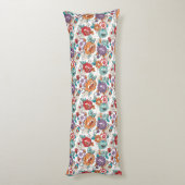 Abstract Elegance floreel patroon 5 Lichaamskussen (Achterkant (Verticaal))