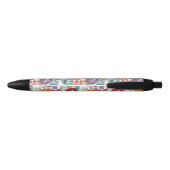 Abstract Elegance floreel patroon 5 Zwarte Inkt Pen (Achterkant)