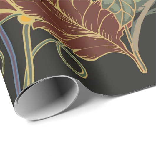 Abstract elegance seamless pattern with floral bac cadeaupapier (Rol Hoek)