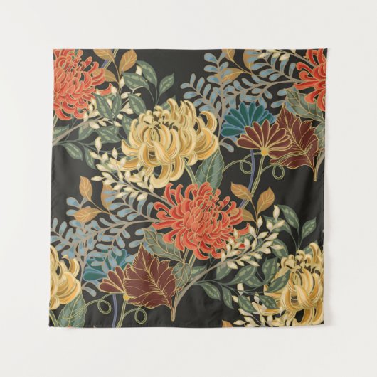 Abstract elegance seamless pattern with floral bac wandkleed (Voorkant)