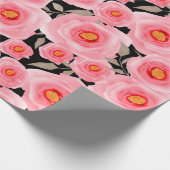 Abstract elegance seamless pattern with pink flowe cadeaupapier (Hoek)