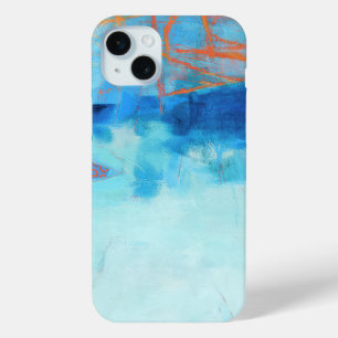 Abstract Elegant gemengd Kleurrijk schilderpatroon iPhone 15 Mini Hoesje