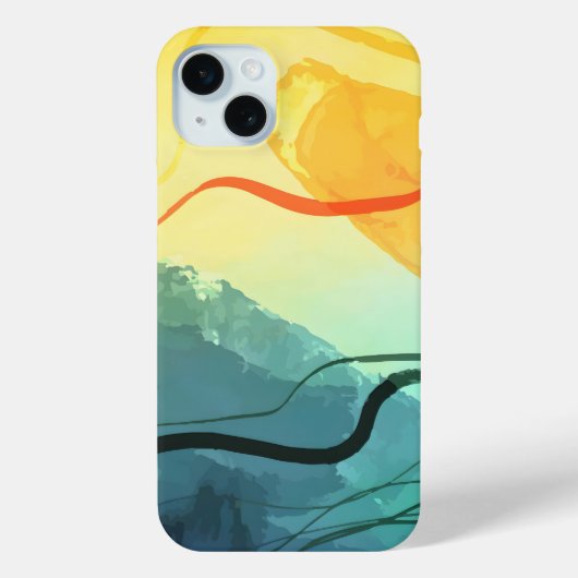Abstract Elegant gemengd Kleurrijk schilderpatroon Case-Mate iPhone Case (Achterkant)