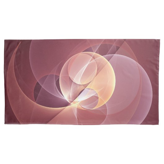 Abstract Elegant Modern Wine Red Fractal Art Kussensloop (Voorkant)