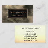 Abstract, elegant, mozaïek, mozaïekpatroon visitekaartje (Voorkant / Achterkant)