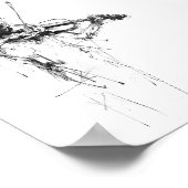 Abstract Elegant Violist Poster (Hoek)