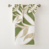 Abstract, elegant vormgegeven sierpatroon bad handdoek (Insitu)