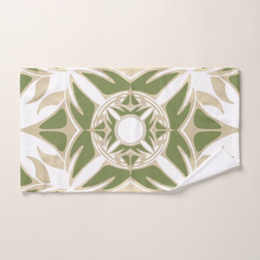 Abstract, elegant vormgegeven sierpatroon bad handdoek (Handdoek)