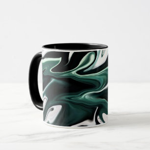 Abstract elegante vloeibare vloeistof marmer strom mok