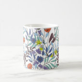 Abstract elegantiepatroon met florale achtergrond. koffiemok (Center)