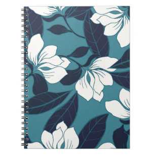 Abstract elegantiepatroon met florale achtergrond. notitieboek