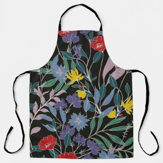 Abstract elegantiepatroon met florale achtergrond. schort