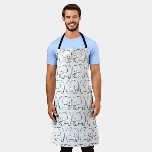 Abstract Elephant Schort (Gedragen)