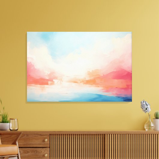 Abstract emotioneel landschap canvas afdruk (Insitu (Woonkamer))