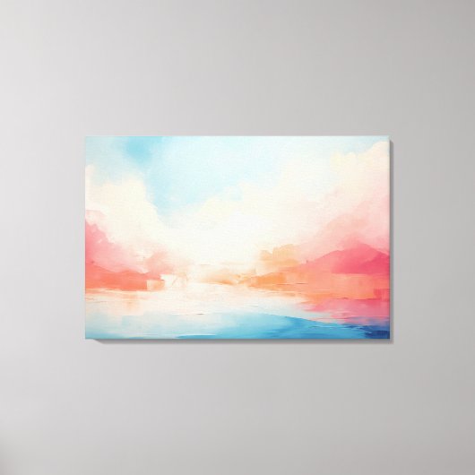 Abstract emotioneel landschap canvas afdruk (Voorkant)