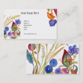 Abstract en kleurrijk Visitekaartje (Voorkant / Achterkant)