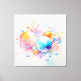 Abstract en modern bubbeldesign canvas afdruk