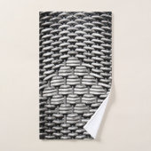 Abstract en stijlvol grijs patroon bad handdoek (Handdoek)