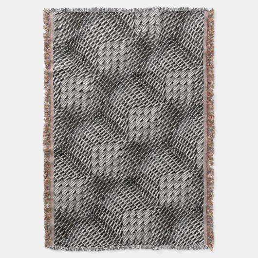 Abstract en stijlvol grijs patroon deken (Voorkant Verticaal)