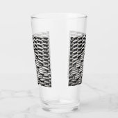 Abstract en stijlvol grijs patroon glas (Rechts)