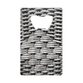 Abstract en stijlvol grijs patroon kredietkaart flessenopener (Voorkant)