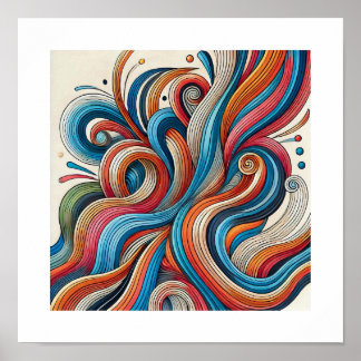 Abstract enigma poster