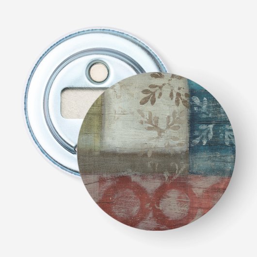 Abstract erfgoed II Button Flesopener (Voorkant)