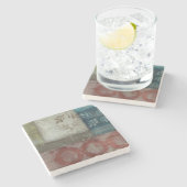 Abstract erfgoed II Stenen Onderzetter (Zijkant)