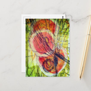 abstract ernstige duizeligheid cirkels collage briefkaart