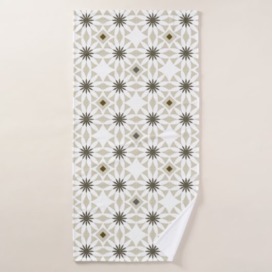 Abstract ethnic geometric patterns design backgrou (Serviette de bain)